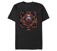 Marvel Unisex Doctor Strange 2 Eyeball Spell Organic Short Sleeve T-shirt, Schwarz, M