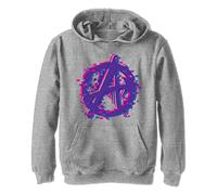 Marvel Unisex Kinder Avengers Glitch Icon Hoodie, Sportlich Heather, M