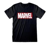 Marvel Unisex Kurzarm-T-Shirt Schwarz