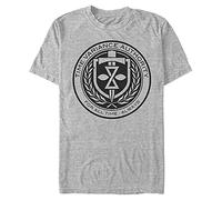 Marvel Unisex Loki Tva Front Chest Organic Short Sleeve T-shirt, Melange Grey, S