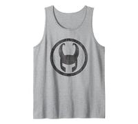 Marvel Universe Loki Icon Tank Top, Herren, Grau Meliert, M