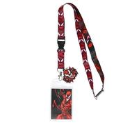 Marvel Venom 2 Carnage Schlüsselband Ausweishalter mit Charakter-Gummi-Anhänger