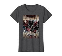 Marvel Venom: Let There Be Carnage Poster T-Shirt, Damen, Anthrazit Meliert, XXL