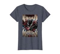 Marvel Venom: Let There Be Carnage Poster T-Shirt, Damen, Blau Meliert, M