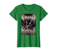 Marvel Venom: Let There Be Carnage Poster T-Shirt, Damen, Dunkelgrün, XS