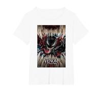 Marvel Venom: Let There Be Carnage Poster T-Shirt, Damen Große Größen, Weiß, 1X