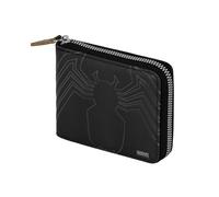 Marvel Venom Spider-Herren-Geldbörse Man Zip, Schwarz, 12 x 10 cm