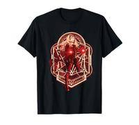 Marvel Vintage Dr Strange Wanda T-Shirt, Unisex Erwachsene, Schwarz, S, Kurzarm, Klassisch geschnitten, Baumwolle 50%, Polyester 50%