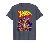 Marvel X-Men 97 Comic T-Shirt, Herren, Blau Meliert, 4XL
