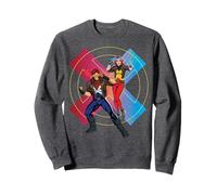 Marvel X-Men '97 Cyclops and Jean Grey Power Action Poses Sweatshirt