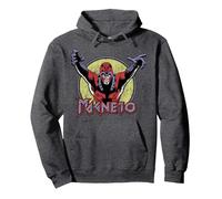 Marvel X-Men Magneto Classic Retro Magnetic Reach Pullover Hoodie, Unisex für Erwachsene, Anthrazit Meliert, XL