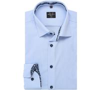 MARVELIS Body Fit Hemd extra langer Arm bleu