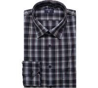 Marvelis Casual Regular Fit Hemd marine/rot, Kariert
