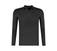 MARVELIS Casual Regular Fit Longsleeve Poloshirt schwarz, Einfarbig