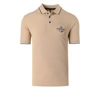 MARVELIS Casual Regular Fit Poloshirt Kurzarm hellbeige