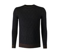 Marvelis Casual Regular Fit Pullover marine, Rautenmuster