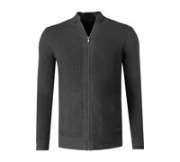 Marvelis Casual Regular Fit Strickjacke anthrazit, Einfarbig