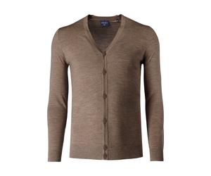 MARVELIS Casual Regular Fit Strickjacke nougat, Einfarbig