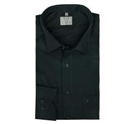 MARVELIS Comfort Fit Hemd schwarz, Faux-uni