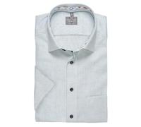 Marvelis Herren Businesshemd Kurzarm 700712,Einfarbig,Comfort fit,New Kent,grün 45,42
