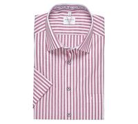 Kurzarmhemd MARVELIS, Herren, Gr. 43, N-Gr, fuchsia, Web, Obermaterial: 100% Baumwolle, gestreift, Hemden, Businesshemd, modern fit, bügelfrei, Kentkragen (56173547-43) fuchsia
