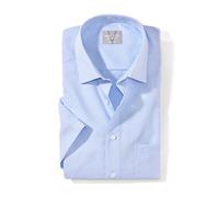 MARVELIS Comfort Fit Hemd Halbarm Chambray hellblau 44