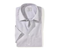 Marvelis Herren Businesshemd Kurzarm Non-Iron Comfort Fit,Chambray,New Kent,Mittelgrau 60,44