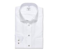 Marvelis Herren Businesshemd Langarm 720814,Einfarbig,Modern Fit,New Kent,Weiss 00,42