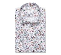 Marvelis Herren Businesshemd Langarm 721214,Digitaldruck auf Uni,Modern Fit,New Kent,grün 45,42