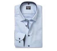 Marvelis Body Fit Hemd bleu, Einfarbig