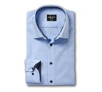 Marvelis Herren Businesshemd Langarm Body-Fit,Einfarbig,New York Kent