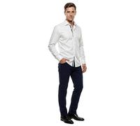 Marvelis Body Fit Hemd weiss, Einfarbig