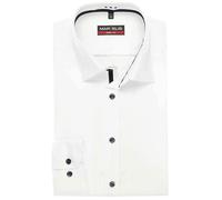 Marvelis Body Fit Hemd weiss, Einfarbig