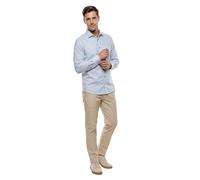 Marvelis Herren Businesshemd Langarm Modern-Fit,Chambray,New Kent,bleu 11,42