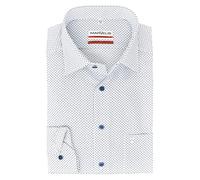 Marvelis Herren Businesshemd Langarm Modern-Fit,Einfarbig,New Kent