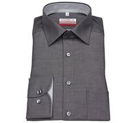 Marvelis Herren Businesshemd Langarm Modern-Fit,Einfarbig,New Kent,schwarz 68,45