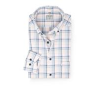 Marvelis Herren Businesshemd Langarm Non-Iron Comfort Fit,Karo,Button Down, Kragenweite:44