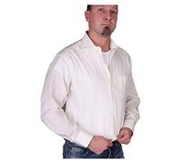 Marvelis Herren Businesshemd Non-Iron Comfort Fit, Langarm, Kent-Kragen, Uni Popeline, 100% Baumwolle, Hellbeige 20, 43