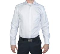 Marvelis Herren Businesshemd Modern Fit Non-Iron Kent-Kragen Extra langer Arm 69 cm Weiß 44