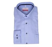 Marvelis Herren Businesshemd Non-Iron Modern Fit, Langarm, Kent-Kragen, Twill, 100% Baumwolle, bleu 11, 44