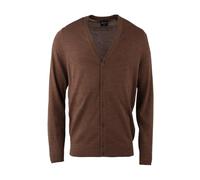 Marvelis Herren Cardigan Casual Fit Einfarbig Braun, Größe:XL