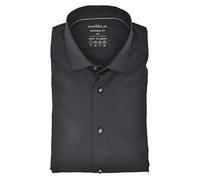 Marvelis Herren Easy to Wear Hemd Modern Fit Kent Kragen Langarm Stretch Einfarbig Anthrazit, Kragenweite:43