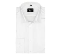 Marvelis Herren Hemd, Body Fit mit extra Langen Arm 69cm, Bügelleicht, New York Kent (43, Weiß)