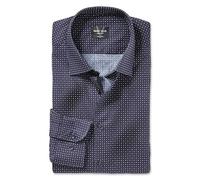 Marvelis Herren Oberhemd Langarm Body-Fit,Einfarbig,18 New York Kent,dunkelrot 39,41