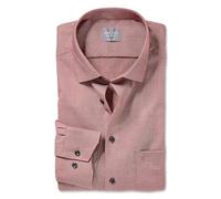 Marvelis Herren Oberhemd Langarm Comfort-Fit,Einfarbig,13 New Kent,dunkelrot 39,41