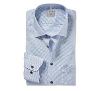 Marvelis Herren Oberhemd Langarm Non-Iron-Comfort-Fit,Einfarbig,13 New Kent,bleu 11,47