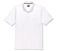 Marvelis Herren Poloshirt Quick Dry Polokragen Einfarbig Weiß, Größe:XL