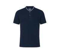 Marvelis Herren Poloshirt Modern Fit Stehkragen Einfarbig Marine