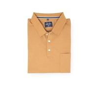 Marvelis Herren Poloshirt Quick Dry Polokragen Einfarbig Nougat, Größe:XXL