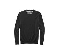 Marvelis Herren Pullover Casual Fit Rundhals Einfarbig Schwarz, Größe:XL